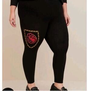 NWT Torrid 2 House Of The Dragon Tummy Smoothing Capri Leggings Size 2X 18 20